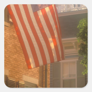 Noord-Amerika, VS, Massachusetts, Nantucket 2 Vierkante Sticker