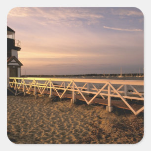 Noord-Amerika, VS, Massachusetts, Nantucket 3 Vierkante Sticker