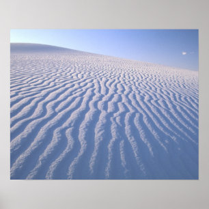 Noord-Amerika, VS, New Mexico, Witte Zandduinen Poster