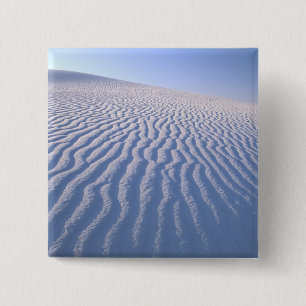 Noord-Amerika, VS, New Mexico, Witte Zandduinen Vierkante Button 5,1 Cm