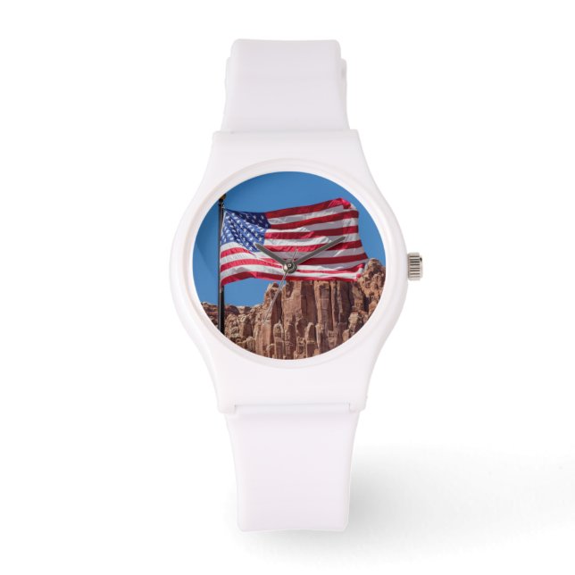 Noord-Amerika, VS, Utah, Torrey, Capitolreef Horloge (Voorkant)