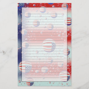 Noord-Amerika, VS, WA, Redmond, Amerikaanse vlag Briefpapier