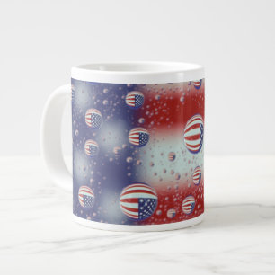 Noord-Amerika, VS, WA, Redmond, Vlag van de V.S. Extra Grote Mok