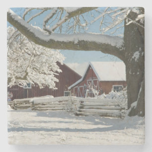 Noord-Amerika, VS, WA, Whidbey Island. 2 Stenen Onderzetter