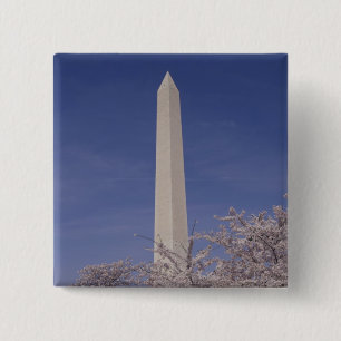 Noord-Amerika, VS, Washington D.C.. Washington Vierkante Button 5,1 Cm
