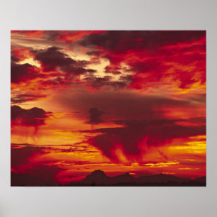 Noord-Amerika, VS, Washington, Seattle. Zonsopgang Poster