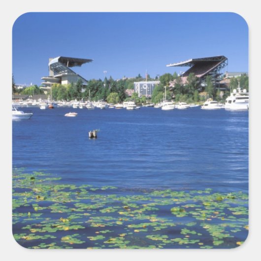 Noord-Amerika, VS, Washington State, Seattle Vierkante Sticker (Voorkant)