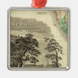 Noord-Amerika - zuidwest Metalen Ornament