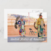 Noord-Amerikaans briefkaart (Voorkant / Achterkant)