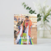 Noord-Amerikaans Indiaas briefkaart (Staand voorkant)