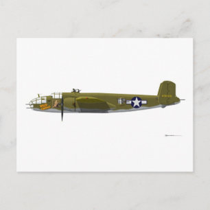 Noord-Amerikaanse B-25J Mitchell Briefkaart