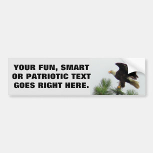 Noord-Amerikaanse Bald Eagle met je zin Bumpersticker