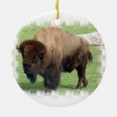 Noord-Amerikaanse Bison Ornament (Achterkant)