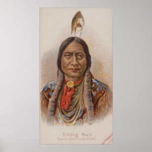 Noord-Amerikaanse Chief Sitting Bull van Lakota Poster