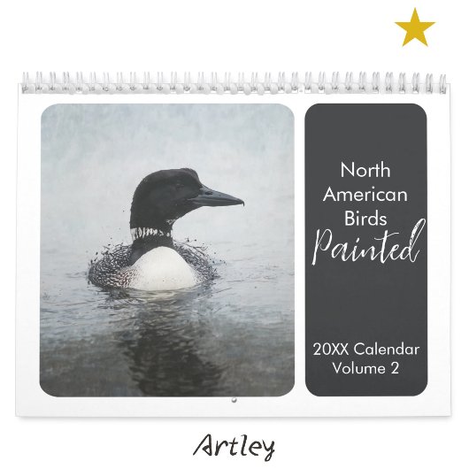 Noord-Amerikaanse geschilderde vogels vogelen wild Kalender