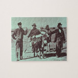 Noord-Amerikaanse goudgravers, c.1849 (foto) Legpuzzel