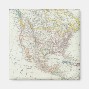 Noord-Amerikaanse kaart Magneet