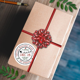 Noord-Amerikaanse kerstcadeau voor speciale kerstc Ronde Sticker