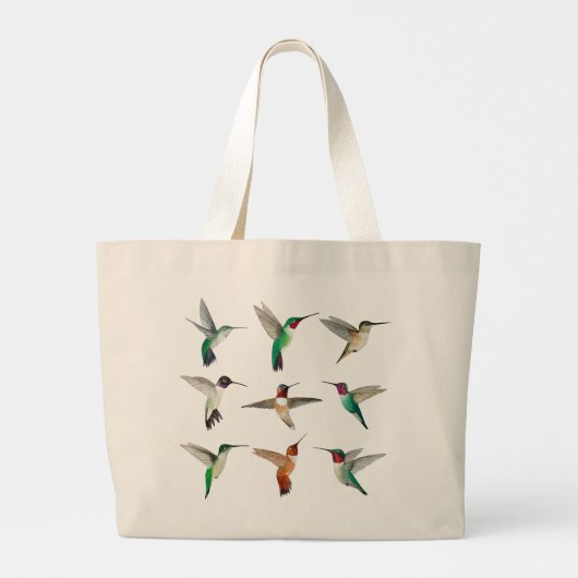 Noord-Amerikaanse mensvogels Grote Tote Bag (Achterkant)