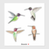 Noord-Amerikaanse mensvogels Sticker (Vel)