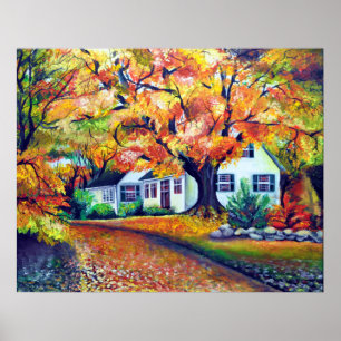 Noord-Amerikaanse Mesmerizing Herfst Landschap Poster