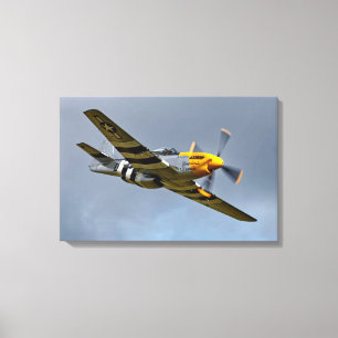 Noord-Amerikaanse P-51D Mustang 'Ferocious Frankie Canvas Afdruk