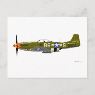 Noord-Amerikaanse P-51D Mustang "Old Crow" Briefkaart