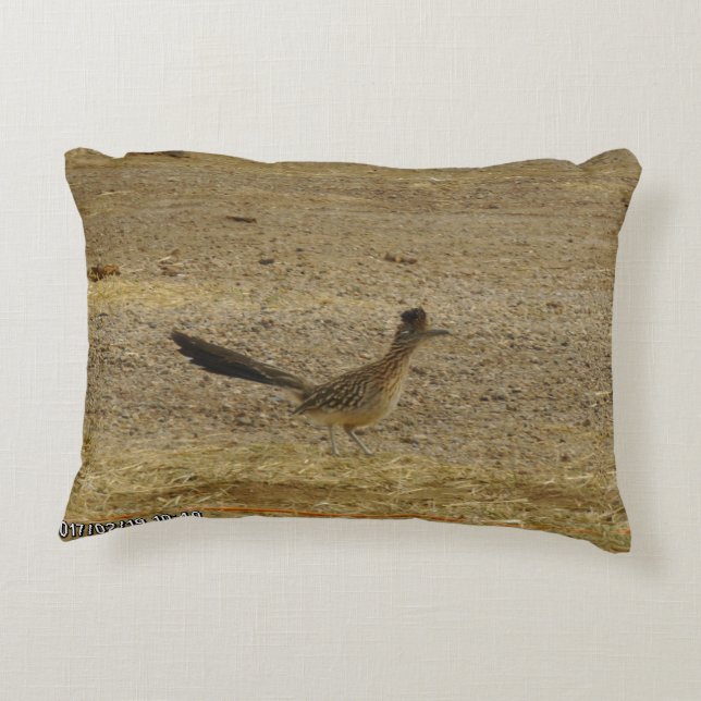 Noord-Amerikaanse roadrunner Accent Pillow Kussen (Achterkant)