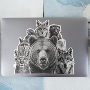 Noord-Amerikaanse roofdieren Sticker