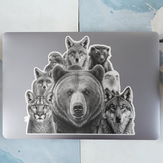 Noord-Amerikaanse roofdieren Sticker