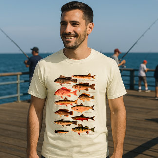 Noord-Amerikaanse vis T-shirt