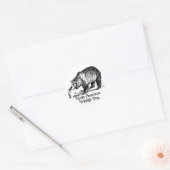 Noord-Amerikaanse Wildlife Celebration Ronde Sticker (Envelop)