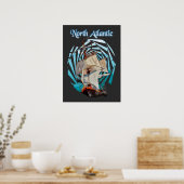  Noord-Atlantische reis Poster (Keuken)