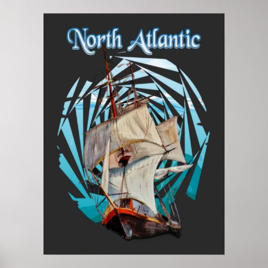  Noord-Atlantische reis Poster (Voorkant)