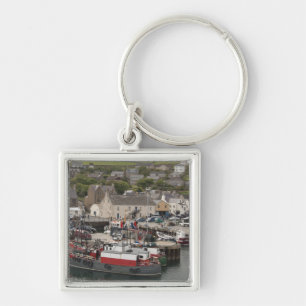 Noord-Atlantische waterfront haven van Stromness Sleutelhanger