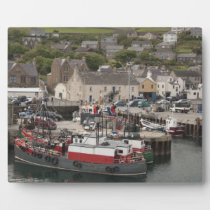Noord-Atlantische waterhaven van Stromness Fotoplaat