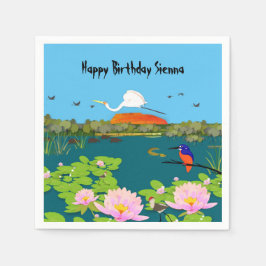 Noord-Australisch tropisch landschap, kleurrijk Servet