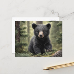 Noord-Bossen Little Black Beer Cub Briefkaart