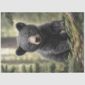 Noord-Bossen Little Black Beer Cub Tissue Paper Tissuepapier