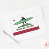Noord-Californië Rechthoekige Sticker (Envelop)