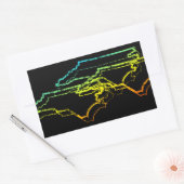 noord - carolina chill blur rechthoekige sticker (Envelop)