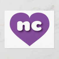 Noord-Carolina paars hart - Ik hou van