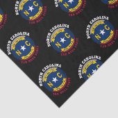 NOORD CAROLINA TAR HEEL STATE FLAG TISSUEPAPIER (Detail)
