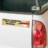 NOORD CAROLINA TEA PARTIJ BUMPERSTICKER (Op Truck)