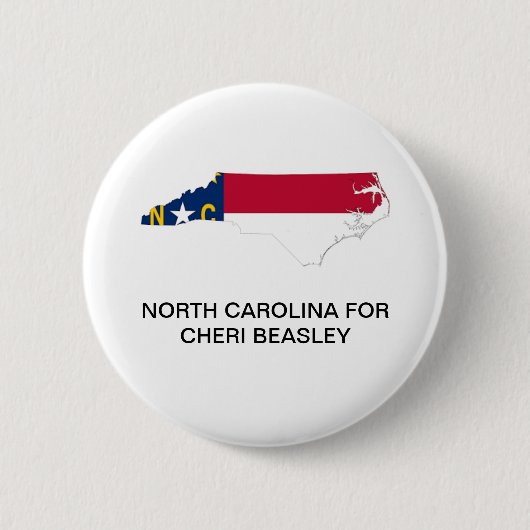 NOORD CAROLINA VOOR CHERI BEASLEY SENATE Button (Voorkant)