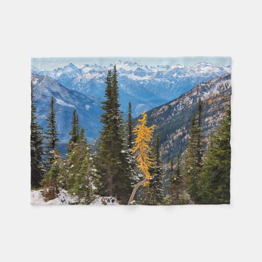 Noord-Cascade-gebergte Wenatchee Fleece Deken (Voorkant (Horizontaal))