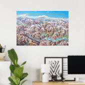 Noord-Cascades Nationaal Park Landschap Schilderen Poster (Thuiskantoor)