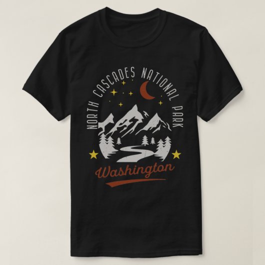 Noord-Cascades Nationaal Park Washington 9 T-shirt (Design voorkant)