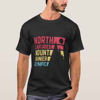  Noord-Cascades zetten de Olympische Natio van Rai T-shirt
