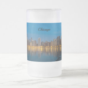 Noord-Chicago Cityscape Frosted Mok